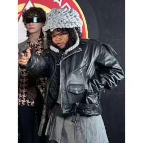 Kerrice Brooks Star Trek Starfleet Academy Black Leather Jacket