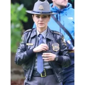 Mila Kunis Wake Up Dead Man Leather Jacket