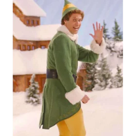 Elf Will Ferrell Green Christmas Coat