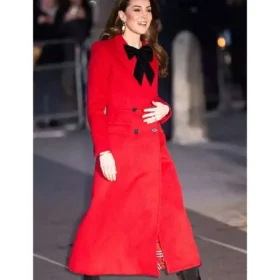 Kate Middleton Christmas Carol Service Red Coat