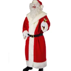 Santa Claus Christmas Costume Long Coat