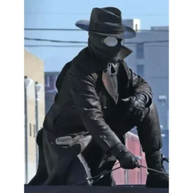 Spider Noir Nicolas Cage Brown Leather Coat