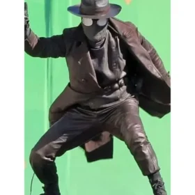Spider Noir Nicolas Cage Brown Leather Coat