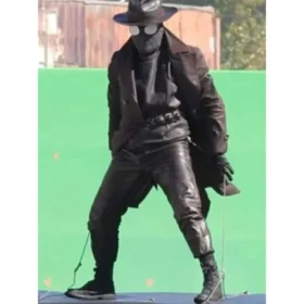 Spider Noir Nicolas Cage Brown Leather Coat