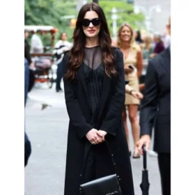 The Devil Wears Prada 2 Andy Sachs Black Wool Coat