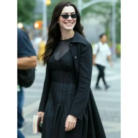 The Devil Wears Prada 2 Andy Sachs Black Wool Coat