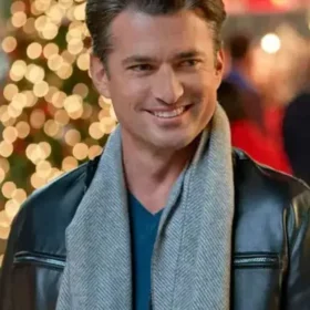 A Nashville Christmas Carol Gavin Black Leather Jacket
