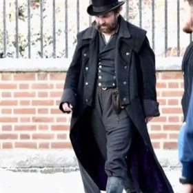 A Christmas Carol Tom Hardy Cotton Black Coat