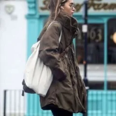 Emilia Clarke 2025 Brown Long Jacket