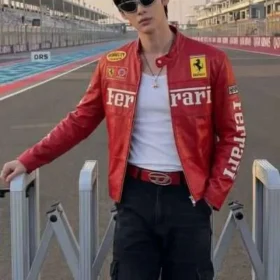 Qatar Grand Prix 2025 Wonho Red Ferrari Jacket