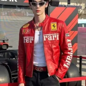 Qatar Grand Prix 2025 Wonho Red Ferrari Jacket