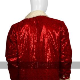 Handmade Red Santa Claus Sequin Blazer