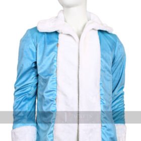Handmade Blue Santa Christmas Velvet Coat
