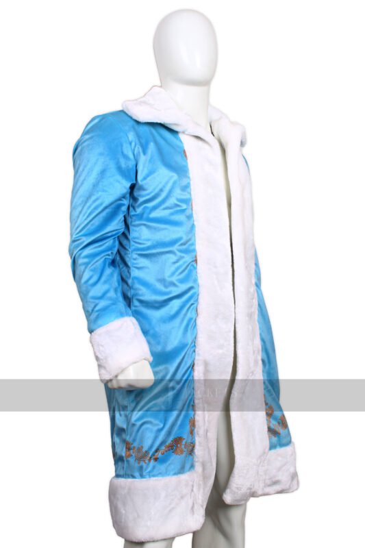 Handmade Blue Santa Christmas Velvet Coat