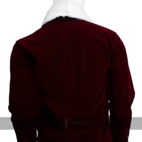 Handmade Velvet Santa Claus Shawl Collar Blazer