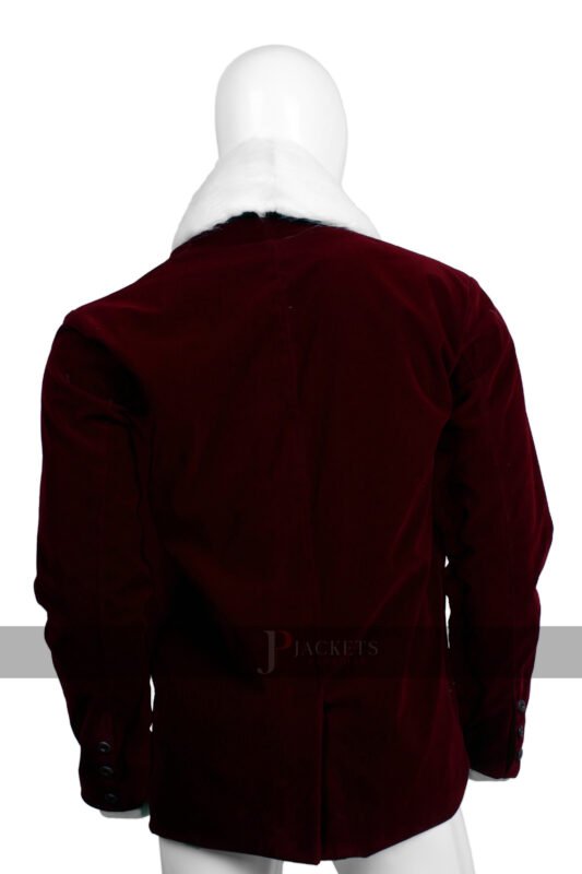 Handmade Velvet Santa Claus Shawl Collar Blazer
