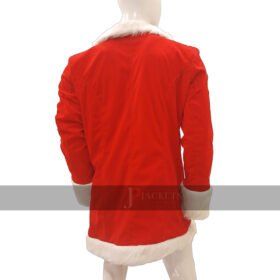 Handmade Red Santa Claus Lapel Collar Velvet Blazer