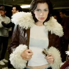 New York Film Festival 2025 Julia Fox Brown Fur Jacket