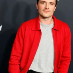 Josh Hutcherson Marty Supreme 2025 Movie Premiere Red Jacket