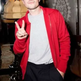 Josh Hutcherson Marty Supreme 2025 Movie Premiere Red Jacket