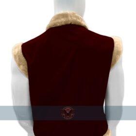 Handmade Red Velvet Santa Claus Vest