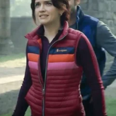 Olivia Cooke The Girlfriend 2025 Cherry Laine Puffer Vest