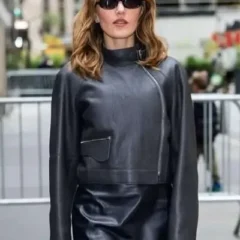 NYC 2025 Chloe Fineman Leather Jacket
