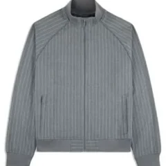 Tracy Morgan Crutch 2025 Grey Bomber Jacket