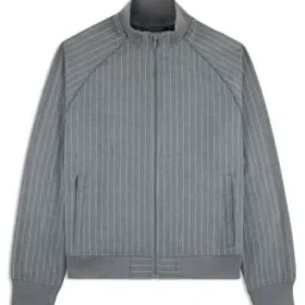 Tracy Morgan Crutch 2025 Grey Bomber Jacket