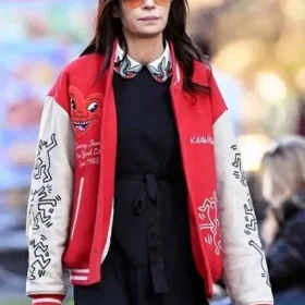 NYC 2026 Famke Janssen Varsity Jacket