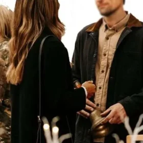 Karen Kingsbury’s the Christmas Ring 2025 Jana Kramer Black Coat