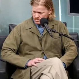 Jesse Plemons Bugonia 2025 Premiere Green Jacket