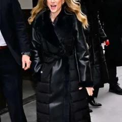 NYC 2026 Holly Hunter Fur Trim Coat