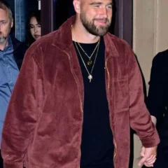 Travis Kelce NYC 2025 Corduroy Jacket