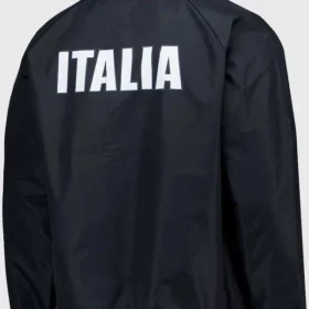 Olympics 2026 Team Italy Black Track Jacket