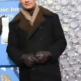 Eve With Ryan Seacrest 2026 Press Junket Black Peacoat