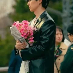 Lee Jun-ho Typhoon Family 2025 Leather Blazer