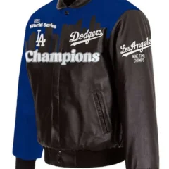 LA Dodgers Champions 2025 Leather Jacket