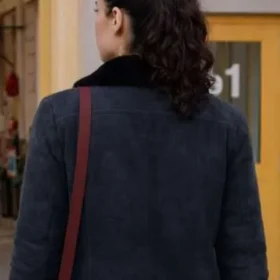 Chicago Fire S14 Hanako Greensmith Shearling Leather Jacket