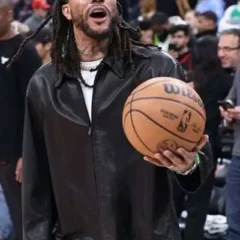 Derrick Rose Retirement 2026 Black Leather Jacket