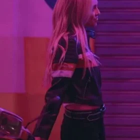 Ana Mena Idolos 2026 Biker Leather Jacket