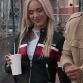 Ana Mena Idolos 2026 Biker Leather Jacket