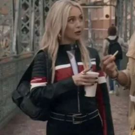 Ana Mena Idolos 2026 Biker Leather Jacket