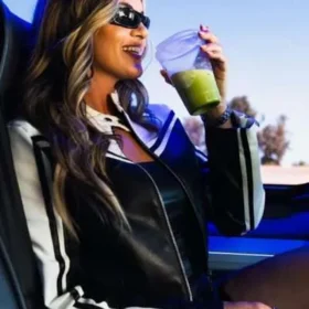 Jenna Bandy 2026 NBA All-Star Leather Jacket