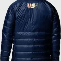 Winter Olympics 2026 Team USA Blue Puffer Jacket