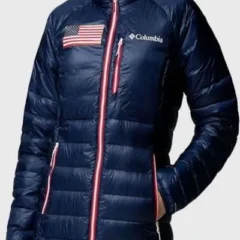Winter Olympics 2026 Team USA Blue Puffer Jacket