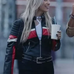 Ana Mena Idolos 2026 Biker Leather Jacket