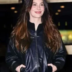 NYC 2026 Camila Morrone Leather Jacket