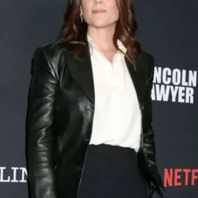 The Lincoln Lawyer 2026 Neve Campbell Leather Blazer