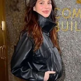 NYC 2026 Camila Morrone Leather Jacket